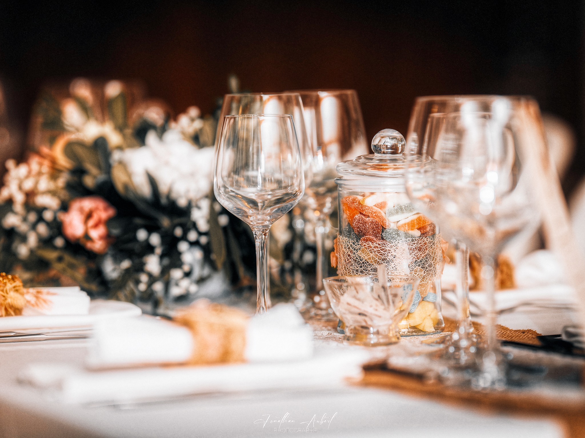 Table de réception et ambiance de mariage